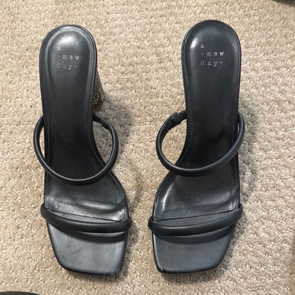 A New Day Black Women's Heeled Sandals